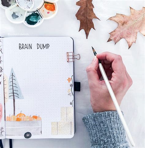How To Use A Brain Dump Spread Sort Thoughts Reduce Stress With Your Bullet Journal