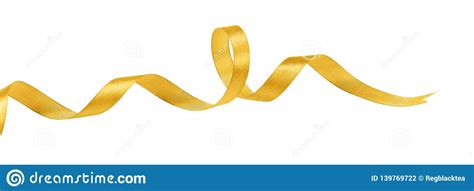 Golden Wavy Ribbon