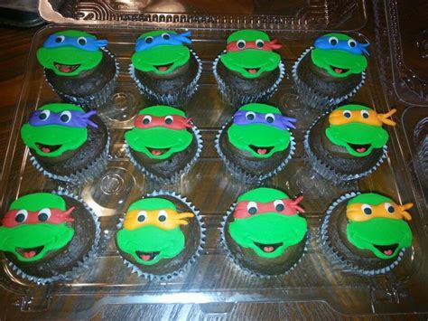 Teenage Mutant Ninja Turtle Cupcakes My Cupcakes Pinterest