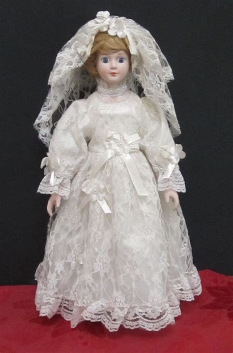 Jannette Richards Porcelain Bride Doll Vintage Collectible C Bride Dolls Vintage