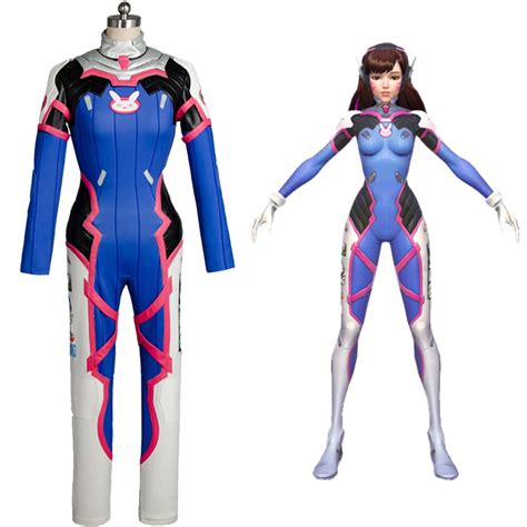 Dva Dva Cosplay Costume Ow Hana Song Jumpsuit Superhero Battlesuit