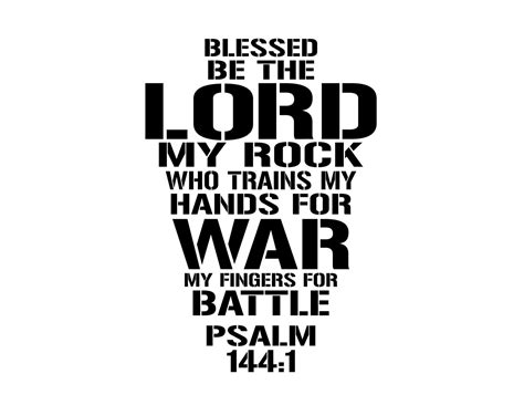 Psalm 1441 Blessed Be The Lord My Rock Who Trains My Hands