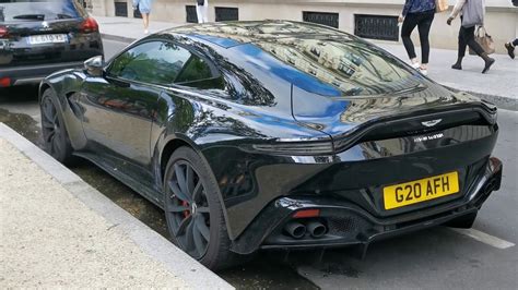 2020 Black Aston Martin V8 Vantage In Paris France Youtube