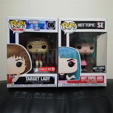 Set Of 2 Hot Topic Girl Target Lady Funko Pop Hobbies And Toys Toys