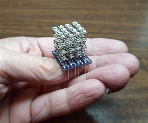 The Worlds Smallest 4x4x4 Rgb Led Cube 5 Steps With
