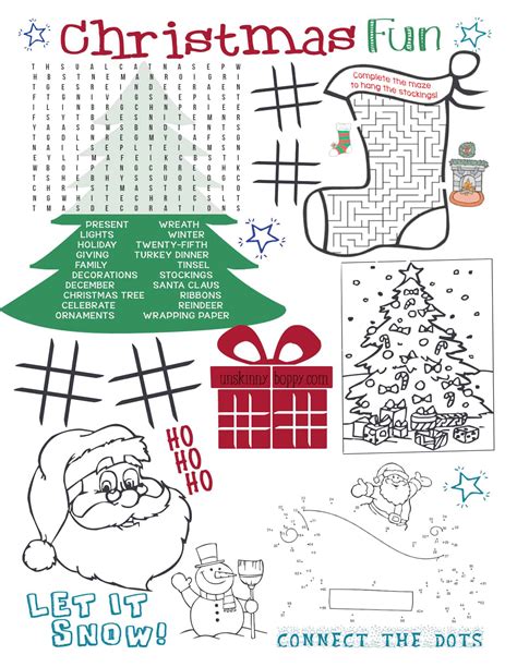 Click here for the full size printable pdf. 10 Free Kids Christmas Printables - diy Thought