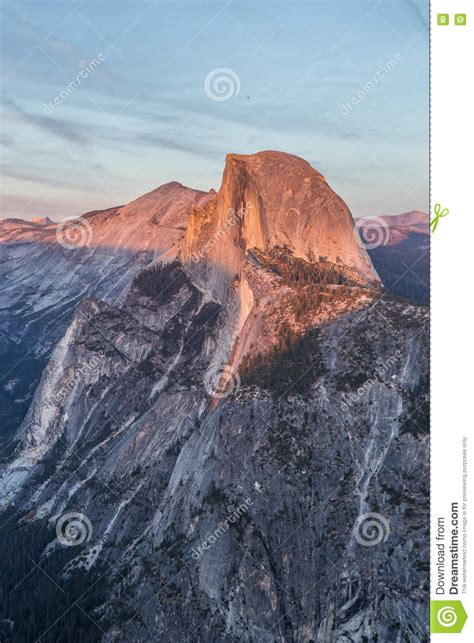 Half Dome At Sunset In Yosemite Stock Photo Image Of Grass Dome