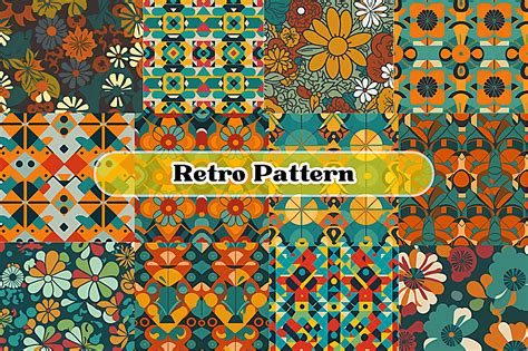 Funky Patterns Unleashed Retro Design Graphic By Eifelart Studio