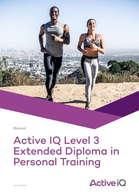 Active Iq Level 3 Extended Diploma In Personal Training Sample Manual
