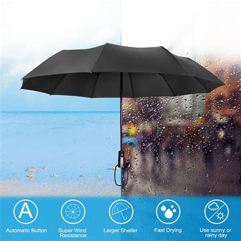 Review For Umbrellaproking Windproof Umbrella60 Mph Travel Umbrella
