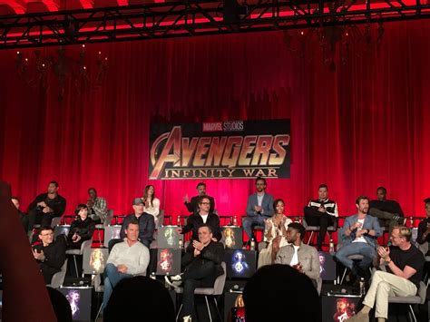 All Of The Actors At The Avengers Infinitywar Press Conference