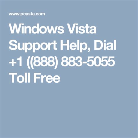 Windows Vista Support Help Dial 1 888 883 5055 Toll Free