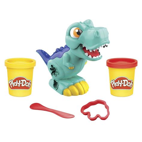Play Doh Mini T Rex Dinosaur Toy For Kids 3 Years And Up With 2 Colors
