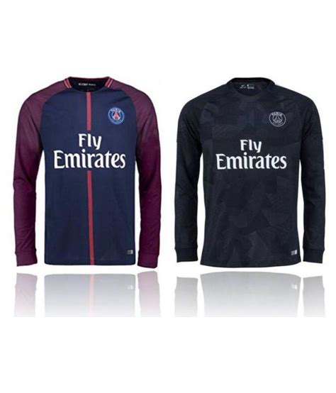 Shop for official psg jerseys, hoodies and psg apparel at fansedge. PSG Home & Away Full Sleeve Jerseys Combo 17/18 Only Jersey: Buy Online at Best Price on Snapdeal