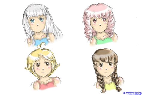 How To Draw Anime Hair For Girls Step By Step Anime Hair