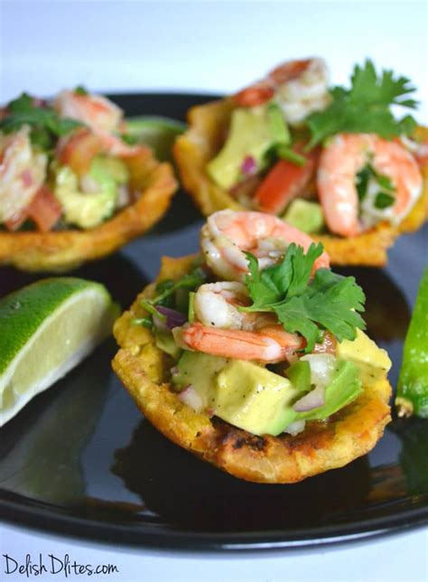 17 shrimp appetizers you need for party season. Plantain Cups with Shrimp and Avocado Salad | Delish D'Lites
