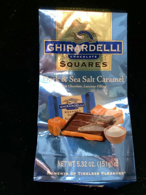 Obsessive Sweets Ghirardelli Sea Salt Caramel In Dark Chocolate Squares