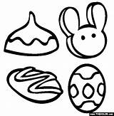 Easter Coloring Treats Cross Buns Template Colour Clipart Clipartbest Sweet sketch template