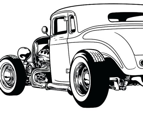 Old Hot Rod Coloring Pages Coloring Pages