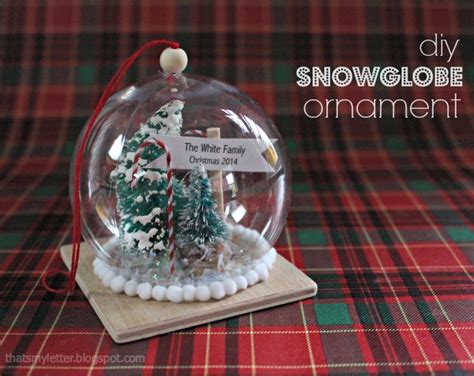 Diy Snow Globe Ornament
