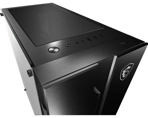 Msi Mag Vampiric 010 Mid Tower Gaming Computer Case Black With Argb Fan