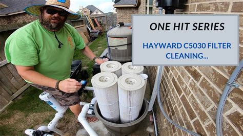 Cleaning A Hayward C5030 4 Cartridge Filter Youtube