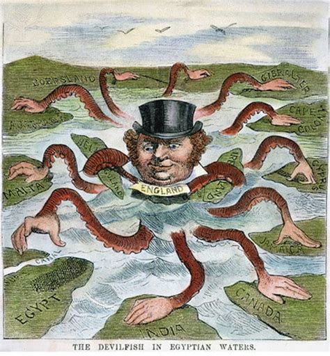 This Image Is A Political Cartoon Depicting Englands Ravenous Appetite