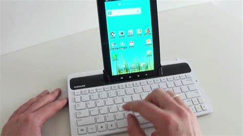Samsung Galaxy Tab Keyboard Dock Hands On Youtube