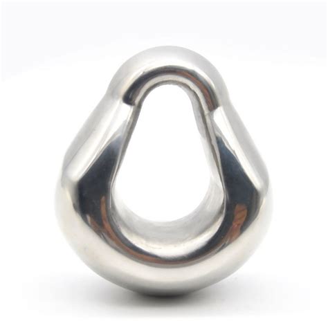 Penis Pendant Phallus Ring Stainless Steel Heavy Scrotum Pendant Weight