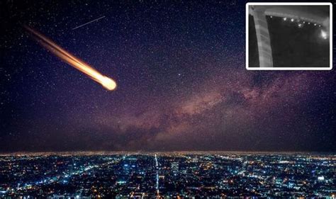 Meteor Video Huge Fireball Caught On Film By Security Camera In