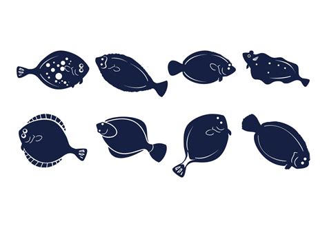 Free Flounder Fish Icons Vector 157637 Vector Art At Vecteezy