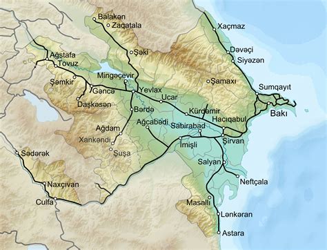 Welcome to google maps azerbaijan locations list, welcome to the place where google maps sightseeing make sense! Azerbaijan Provinces Map