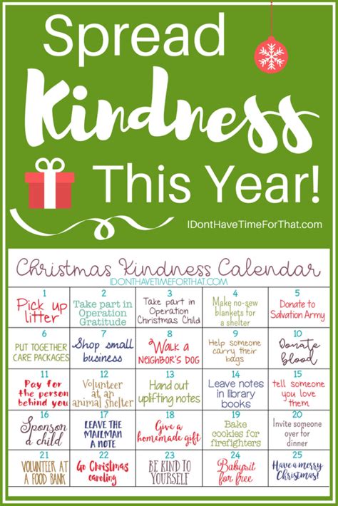 2021 Random Acts Of Christmas Kindness Calendar Christmas Lights 2021
