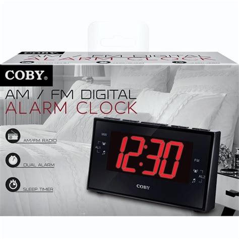 Coby Cbcr103 Dual Alarm Clock Amfm Radio