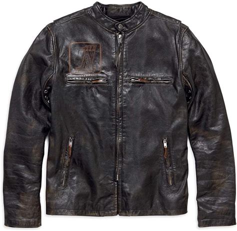 Harley Davidson Men S Speed Distressed Slim Fit Leather Jacket 98004