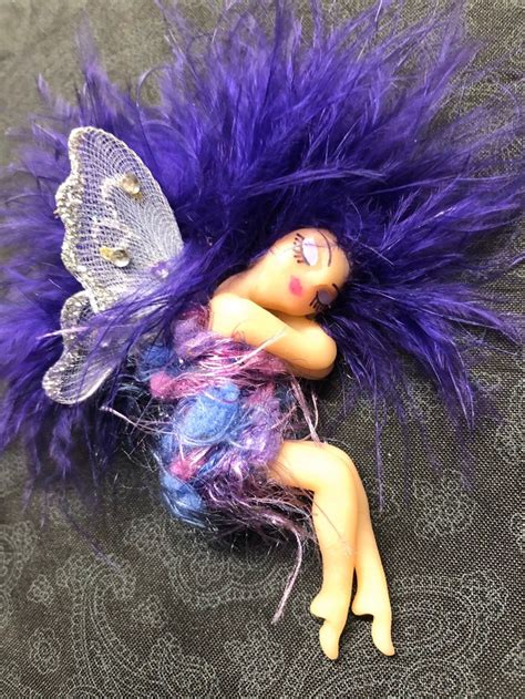Ooak Fairy Sleeping Fairy Art Doll Polymer Clay Handmade Etsy Ooak