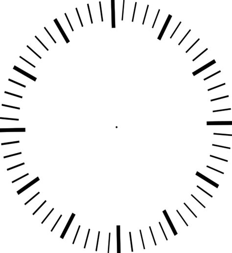 Clock With Minute Ticks No Hands Clip Art At Vector Clip