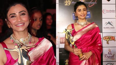 Daisy Shah Receives Best Actress Award For Her Film Gujarat 11