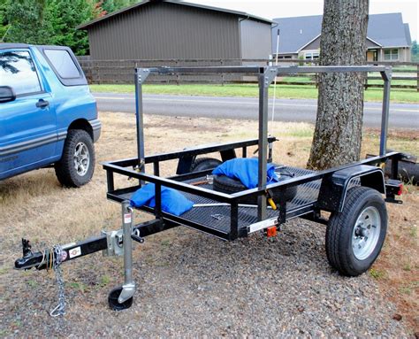 Carry On Utility Trailer Roof Top Tent Rack Camping Trailer Diy