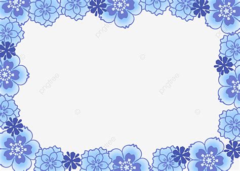 Cenefa Decorativa Flor De Porcelana Azul Y Blanca Png Azul Porcelana