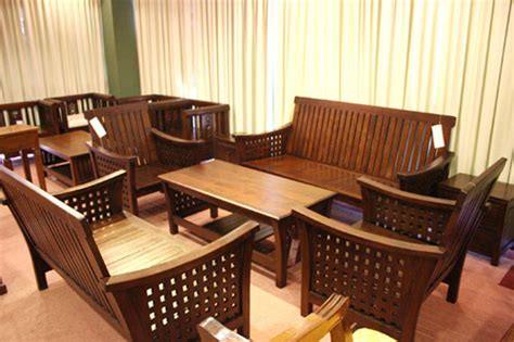 Teak wood sectional sofa set (3 seats+1 ottoman + 1chair). Teak Wood Sofa Set in Chennai - Teak Wood Sofa Set Manufacturer from Chennai