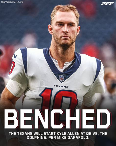 PFF on twitter: Davis Mills has also been benched and Kyle Allen will