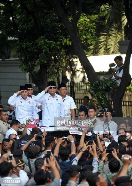 presidential candidates prabowo subianto accompanied by his running news photo getty images