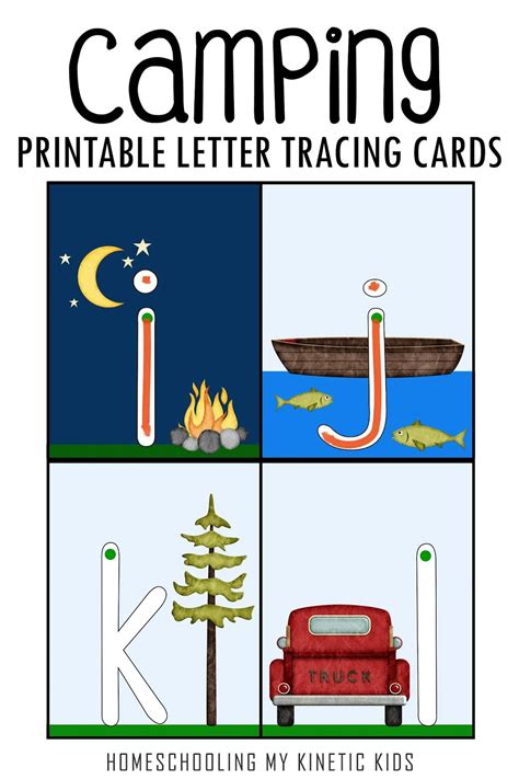 Choose from thousands of last day 50% off flat invitations, save the dates, thank you cards & more shop now > use code. Camping-themed Letter Tracing Cards