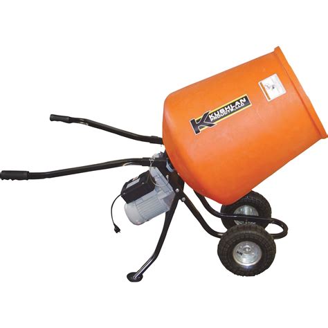 Kushlan Portable Electric Direct Drive Cement Mixer — 35 Cubic Ft