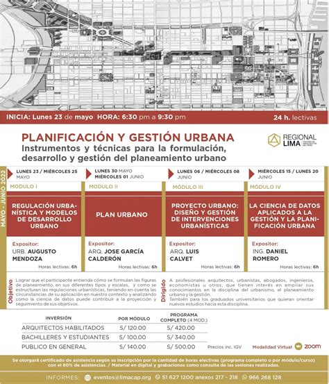 Planificación Y Gestión Urbana Regional Lima