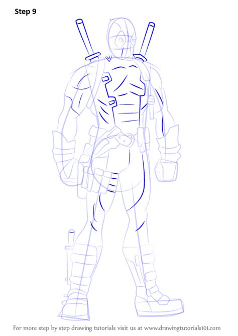 Shin chan play a leading role. Learn How to Draw Deadpool Full Body (Deadpool) Step by ...