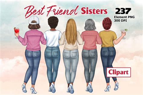 Sister Clipart Friends Clipart Girl Clipart Sister Poems Best Friends Sister Daisy Art New