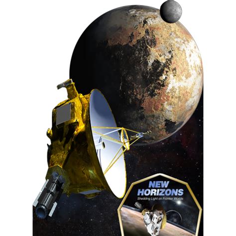 New Horizons Mission Pluto Flyby Nasa Space Astronomy Cardboard Cutout