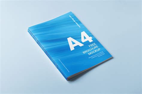 A4 Brochure Cover Mockup Mockups Design